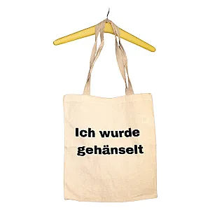 "Ich wurde gehänselt" Jutebeutel
