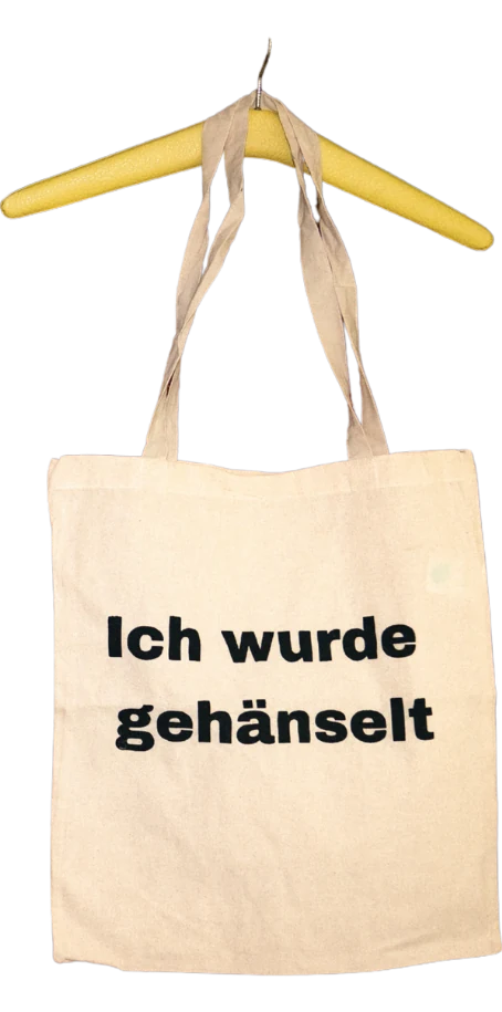 "Ich wurde gehänselt" Jutebeutel